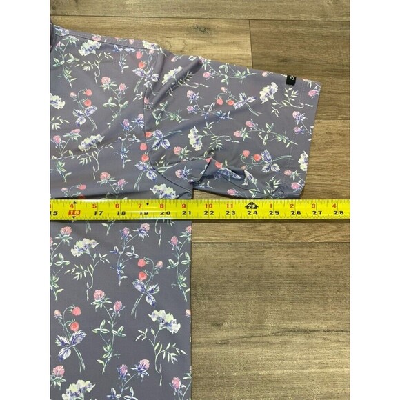 Bad Birdie Polo Men's M All Over Floral Performance Golf Outdoor Stretch Shirt - Picture 8 of 8